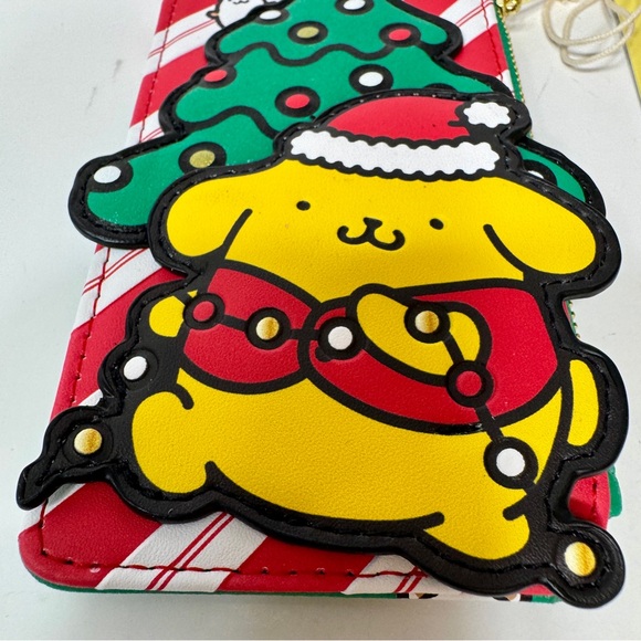 Loungefly Sanrio Exclusive Pompompurin Santa Hat Large Card Holder - Picture 4 of 11